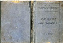 Książeczka oszczędnościowa Kasy Pożyczkowo - Oszczędnościowo - Zapomogowej Leona Bartnika wydana 9 IV 1938r.