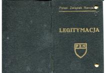 Legitymacja nr 82965- Polski Związek Narciarski- Kraków 3 II 1939 Edmund Jodko. 