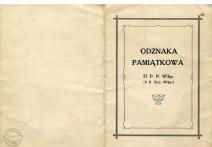 Legitymacja nadania Odznaki Pamiątkowej 57 pp Wlkp kpr pchor. Józefowi Myssak 